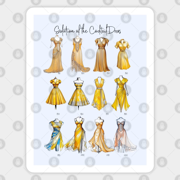 Evolution of the Cocktail Dress Magnet by HolidayBug